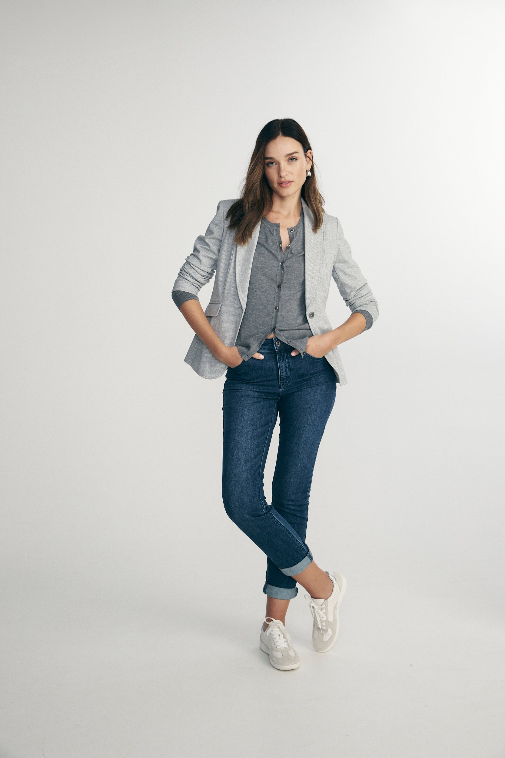 Veston court ajusté